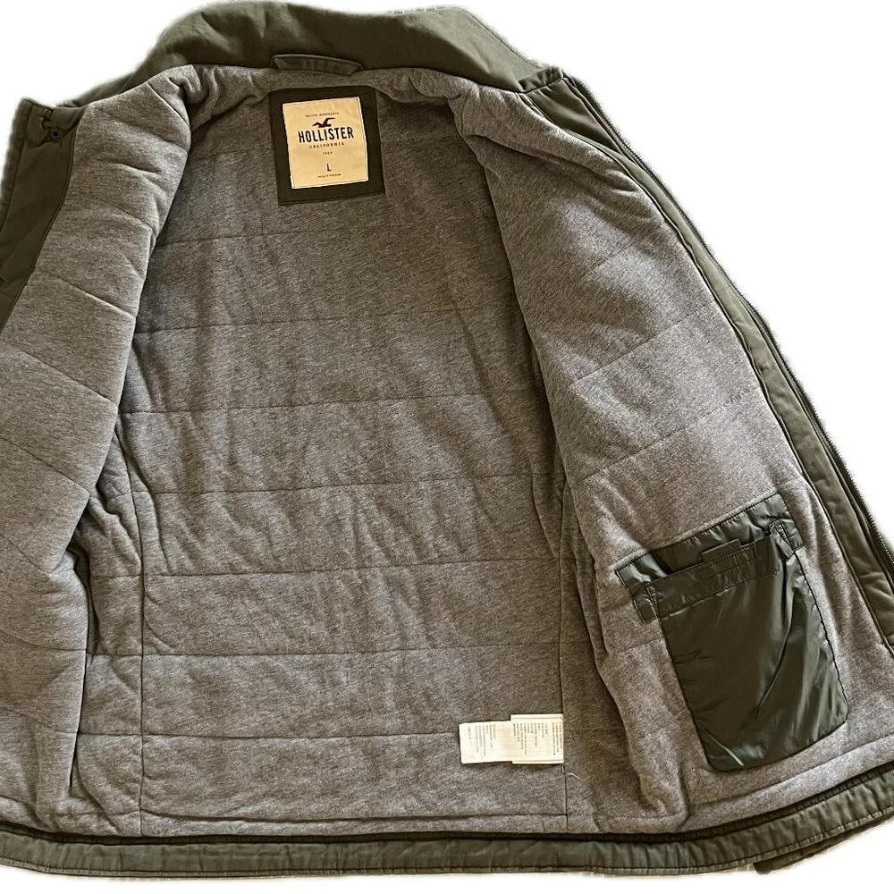 Hollister Men's Large Olive Cargo Jacket - Picture 5 of 5
